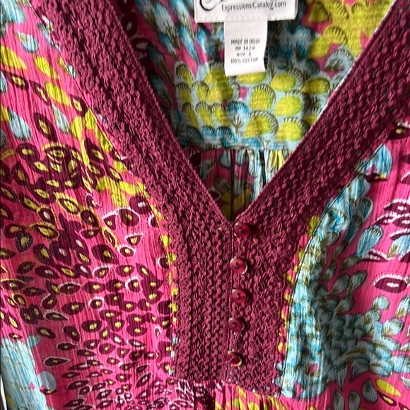 Colorful Patchwork Dress - Picture 3 of 3